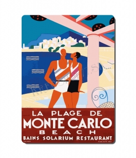 Retro poster City - Monako - Monte Carlo 02