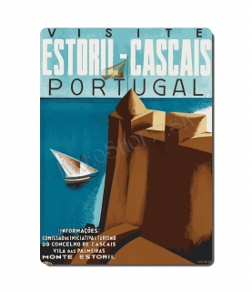 Retro poster City - Portugálsko - Estoril