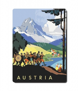 Retro poster City - Rakúsko 01