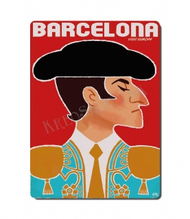 Retro poster City - Španielsko - Barcelóna 03