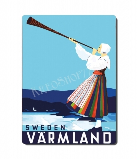 Retro poster City - Švédsko - Warmland