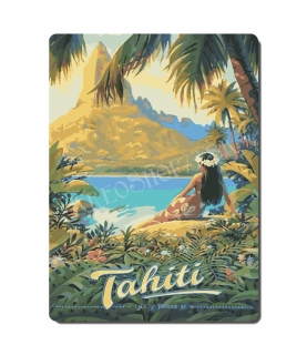 Retro poster City - Tahiti