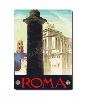 Retro poster City - Taliansko - Rím 02