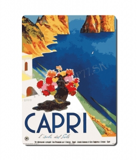 Retro poster City - Taliansko -Capri