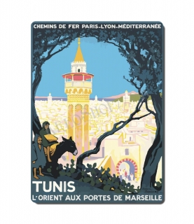 Retro poster City  - Tunisko