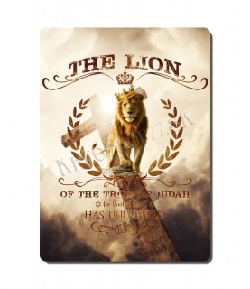 Kresťanský poster - The Lion of Judah 01