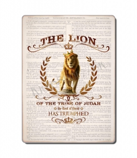 Kresťanský poster - The Lion of Judah 02