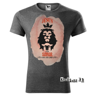 Kresťanské tričko batikované- Jesus is my Savior