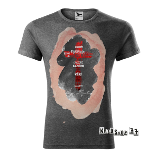 Kresťanské tričko batikované - Ja sa nehanbím za evanjelium