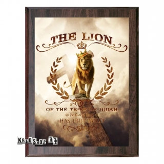Kresťanská plaketa - The Lion of Judah 01