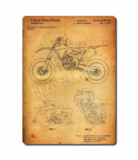 Retro Poster PAT Motorcycle 028