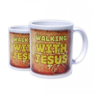 Kresťanský hrnček - Walking with Jesus 