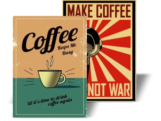 Coffee retro poster